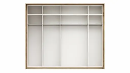 Schwebetürenschrank Viana - B ca. 248 cm, Furnier, Balkeneiche, Weiß