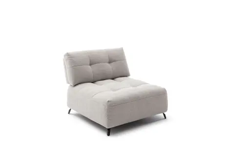 Sessel Comodo - 1-Sitzer, Stoff, Offwhite