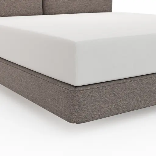 Boxspringbett Alpin - Liegefläche ca. 180x200 cm, Stoff, Anthrazit