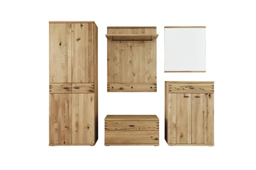 Garderobe - Balkeneiche massiv