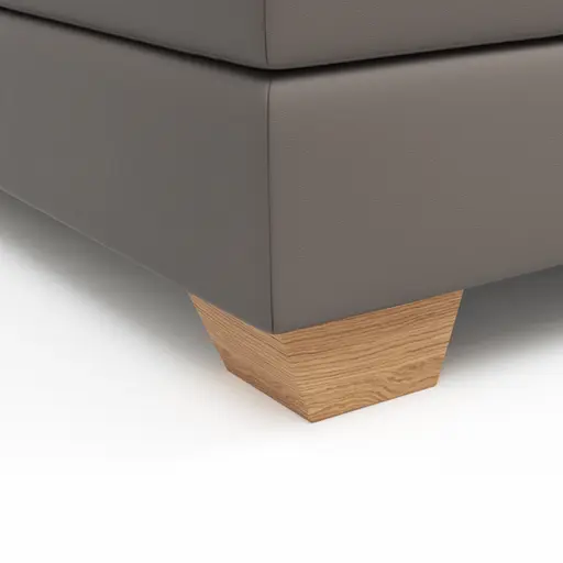 Boxspringbett Taja - Liegefläche ca. 180x200 cm, Stoff, Taupe