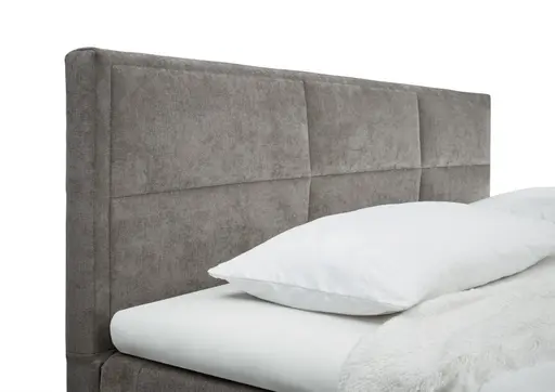 Boxspringbett SIRKO- Liegefläche ca. 180x200 cm, Stoff, Grau
