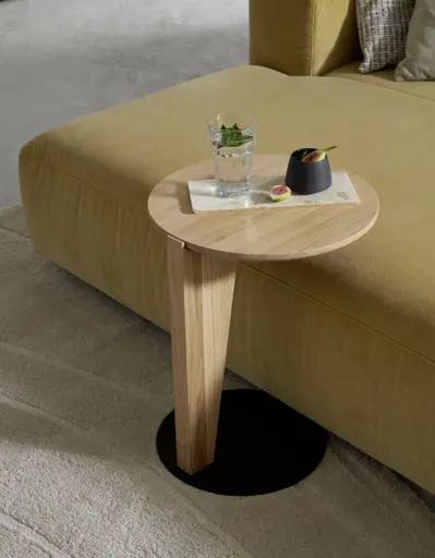 Megasofa Caruso - inklusive Kissen, Velour, Senfgelb