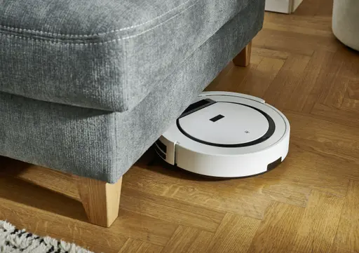 Ecksofa - 2,5-Sitzer mit Ecke rechts, Stoff, Eisengrau