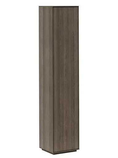 Vitrine Saratoga - rechts, Buche massiv, silbergrau geölt