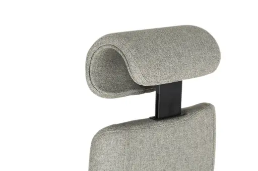 Chefsessel - mit Ergo-Rückenpolsterung und 3D-Armlehnen, Stoff, Schwarz