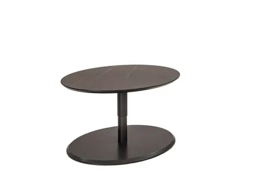 Couchtisch - höhenverstellbar, LBH ca. 80x60x47-65 cm, Marmoroptik