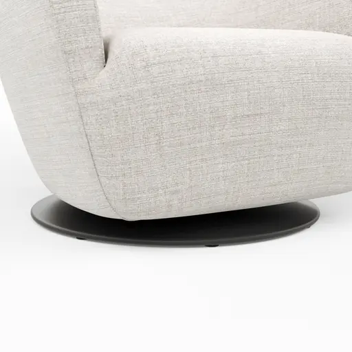 Sessel Lilaia - inkl. Dreh- und Wippfunktion, Stoff, Kaschmir