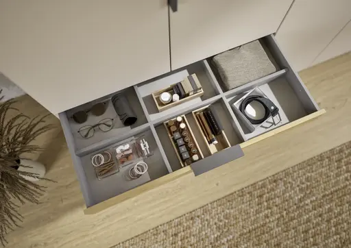 Drehtürenschrank RANI- B ca. 271 cm, Champagner, Eiche Dekor