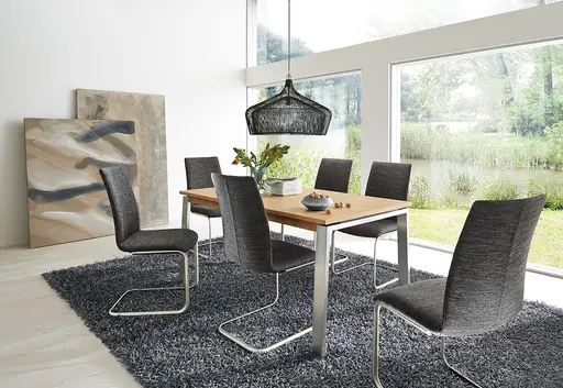 Esstisch -  ausziehbar, LB ca. 290x100 cm, Eiche furniert