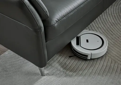 Ecksofa - 3-Sitzer mit Ecke rechts, Leder, Anthrazit