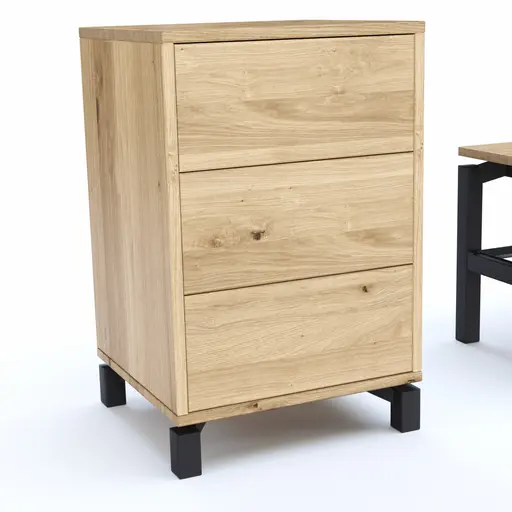 Garderobenkombination Williston - Korpus Wildeiche bianco / Front sandgestrahlt