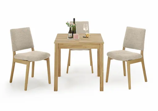 Esstisch- LB ca. 80x80 cm, Eiche, Massiv, Geölt