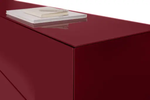 Lowboard - B ca. 181 cm, Bordeauxrot