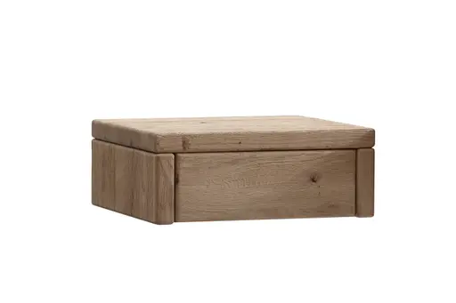 Nachttisch 1660 - Wildeiche bianco, sandgestrahlt