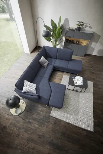 Highboard Tucson - inkl. Beleuchtung, Lack, Anthrazit