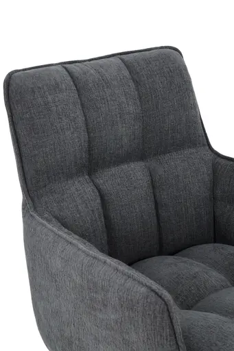 Armlehnstuhl - drehbar, höhenverstellbar, Webstoff, Anthrazit