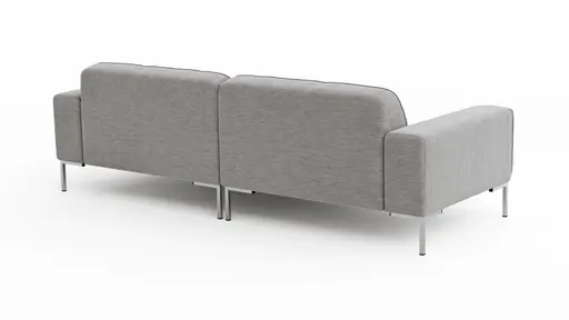 Ecksofa Morten - 1,5-Sitzer, Longchair rechts, Stoff, Natur