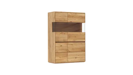 Highboard Hillsboro - Wildeiche natur, geölt