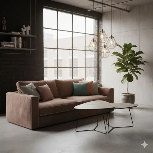 Couchtisch - 2er Set, Kaschmir, Schweizer Kante, Schwarz