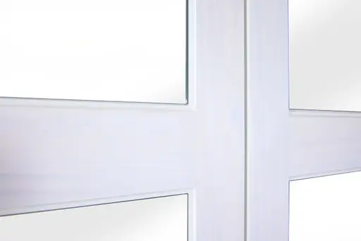 Drehtürenschrank - B ca. 215 cm, Weiß, Oak Colori