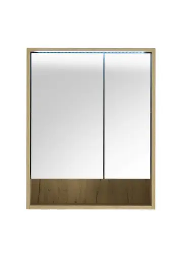 Spiegelschrank- B ca. 60 cm, Eiche Dekor, Spiegel