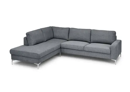 Ecksofa CALM 2.0 - Ecke rechts mit 2,5-Sitzer, Stoff, Anthrazit