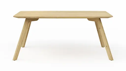 Esstisch Phoenix - LB ca. 180x100 cm, Eiche massiv, Bianco geölt