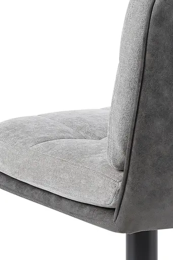 Barhocker - drehbar, höhenverstellbar, Microfaser, Grau, Vintage Anthrazit