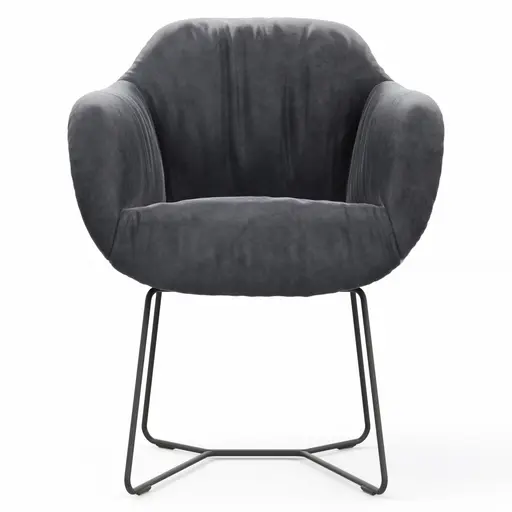 Dinnerchair Sevano - Leder, Anthrazit