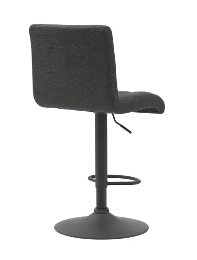 Barhocker - drehbar, höhenverstellbar, Stoff, Anthrazit