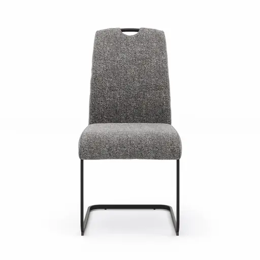 Freischwinger Dinner  - Stoff, Grau