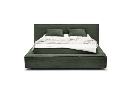 Polstergestell- Liegefläche ca. 180x200 cm, Stoff, Dunkelgrün