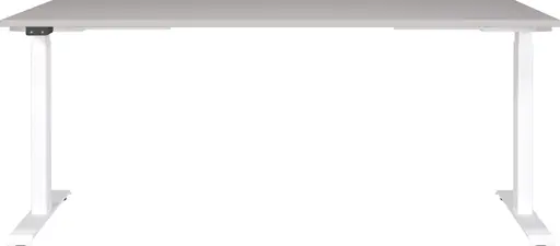 Schreibtisch GELI - höhenverstellbar, LB ca. 180x80 cm, Kaschmir, Weiß