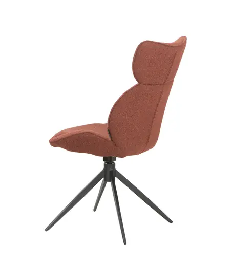 Stuhl MIRNA - drehbar, Stoff, Rost