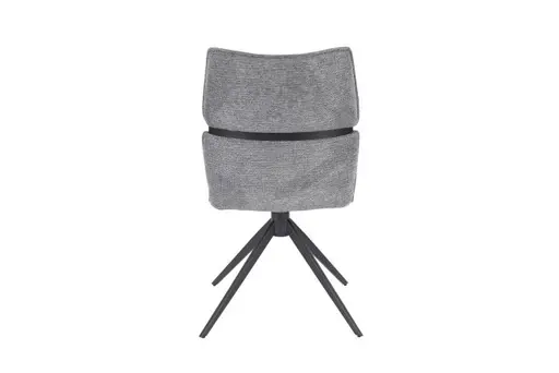Stuhl MARJA - drehbar, Stoff, Grau