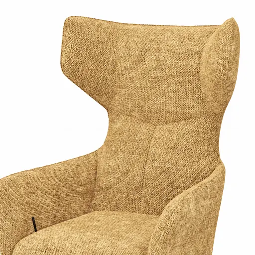 Sessel Noto Relax II - Rückenlehne verstellbar, Stoff, Senfgelb