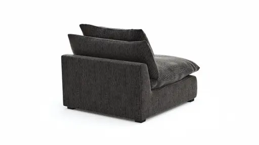 Sessel Ulf - Cord,  Anthrazit