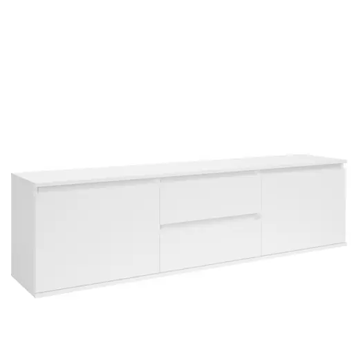 Lowboard - B ca. 180 cm, Weiß