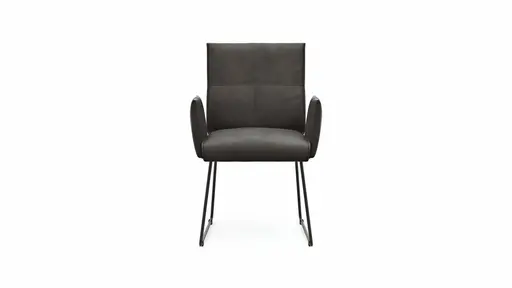 Armlehnstuhl Dinner - Stoff, Anthrazit