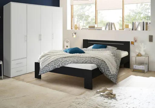 Drehtürenschrank- B ca. 206 cm, Weiß