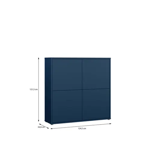 Kommode FAID- B ca. 124 cm, Blau