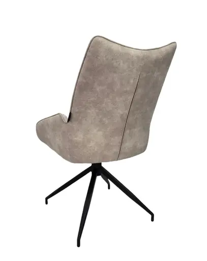 Stuhl MAUREEN - drehbar, Stoff, Creme