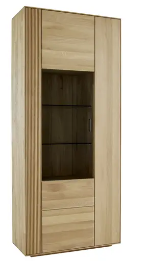 Vitrine Estana - Eiche massiv, legno