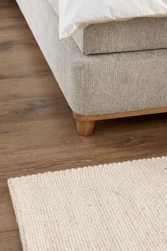 Boxspringbett Alpin - Liegefläche ca. 180x200 cm, Stoff, Graubeige