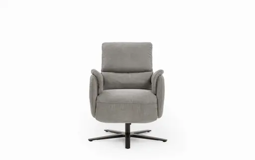 Drehsessel - Größe M, inkl. Relaxfunktion, Stoff, Grau
