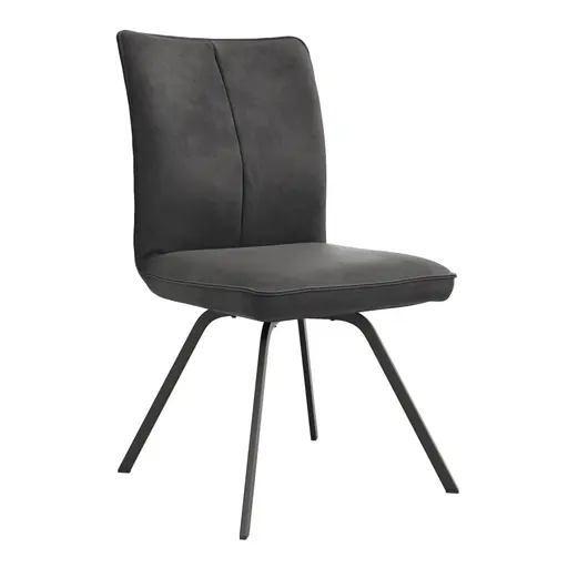 Stuhl Calyra - Stoff, Anthrazit