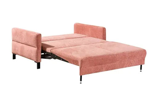 Doppelliege - Schlaffunktion, Stoff, Lachfarben