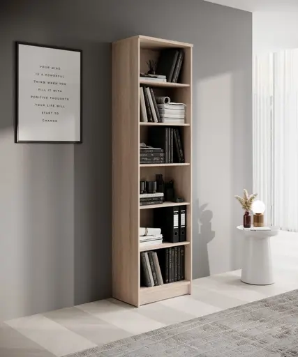 Regal - B ca. 54 cm, Sonoma Eiche Nachbildung