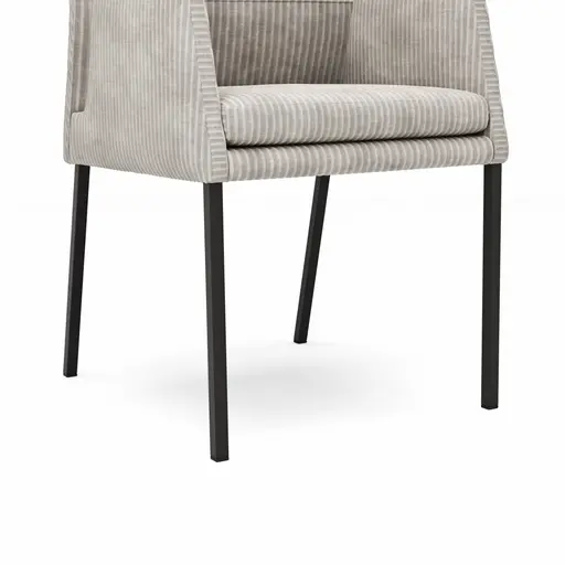 Armlehnstuhl Carry - Stoff, Natur